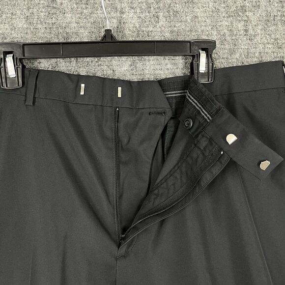 Pro Tour Pants Mens 40 Black 32" Golf Trousers Performance Tech Straight Leg - Picture 5 of 8